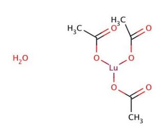 Lutetium(III) acetate hydrate (CAS 304675-59-0) - chemical structure image
