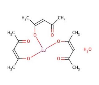 Lutetium(III) acetylacetonate hydrate (CAS 86322-74-9) - chemical structure image