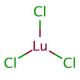 Lutetium(III) chloride (CAS 10099-66-8) - chemical structure image