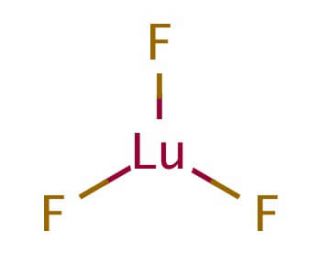 Lutetium(III) fluoride (CAS 13760-81-1) - chemical structure image