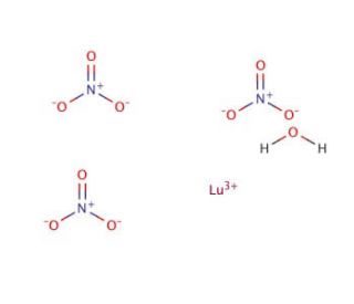 Lutetium(III) nitrate (CAS 100641-16-5) - chemical structure image