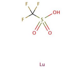 Lutetium(III) trifluoromethanesulfonate (CAS 126857-69-0) - chemical structure image