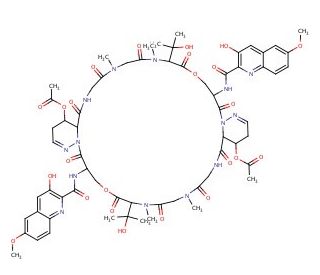 Luzopeptin A (CAS 75580-37-9) - chemical structure image