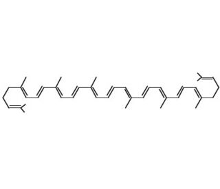Lycopene (CAS 502-65-8) - chemical structure image