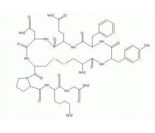 Lypressin (CAS 50-57-7) - chemical structure image