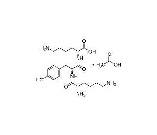 Lys-Tyr-Lys acetate salt (CAS 35193-18-1) - chemical structure image