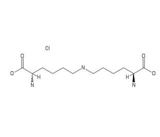 Lysinonorleucine hydrochloride (CAS 25612-46-8) - chemical structure image