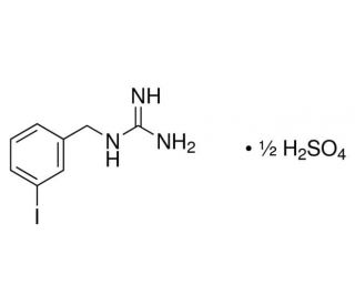 m-Iodobenzylguanidine hemisulfate salt (CAS 80663-95-2) - chemical structure image