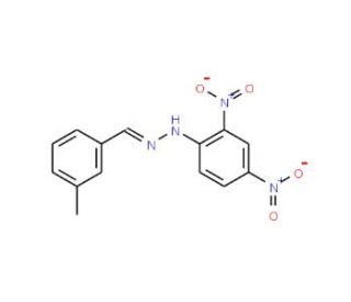m-Tolualdehyde 2,4-dinitrophenylhydrazone (CAS 2880-05-9) - chemical structure image