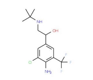 Mabuterol (CAS 56341-08-3) - chemical structure image