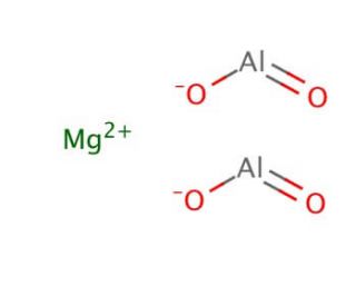 Magnesium aluminate, spinel (CAS 12068-51-8) - chemical structure image