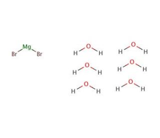 Magnesium bromide hexahydrate (CAS 13446-53-2) - chemical structure image