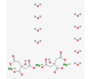 Magnesium citrate tribasic nonahydrate (CAS 153531-96-5) - chemical structure image