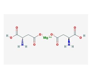 Magnesium L-aspartate salt (CAS 18962-61-3) - chemical structure image