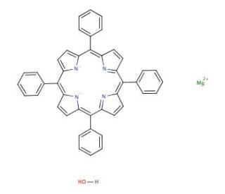 Magnesium meso-tetraphenylporphine monohydrate (CAS 14640-21-2) - chemical structure image