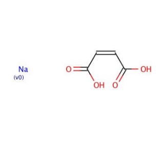 Maleic acid sodium salt (CAS 3105-55-3) - chemical structure image