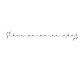 Maleimide-PEG<sub>8</sub>-NHS ester - chemical structure image