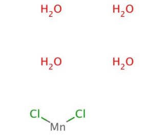 Manganese Chloride Tetrahydrate (CAS 13446-34-9) - chemical structure image