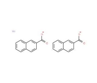 Manganese(II) naphthenate, 56% w/w in mineral spirits, 6-10% Mn (CAS 1336-93-2) - chemical structure image