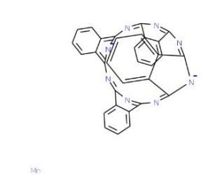 Manganese(II) phthalocyanine (CAS 14325-24-7) - chemical structure image