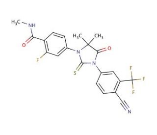 MDV3100 (CAS 915087-33-1) - chemical structure image