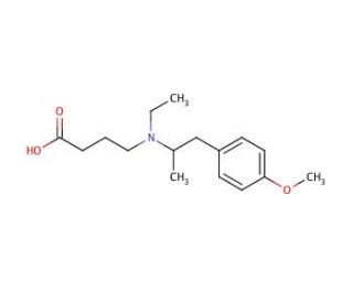 Mebeverine Acid (CAS 475203-77-1) - chemical structure image