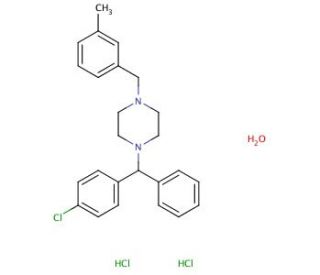 Meclizine Dihydrochloride Monohydrate - chemical structure image