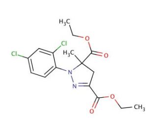 Mefenpyr-diethyl (CAS 135590-91-9) - chemical structure image