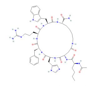 Melanotan II acetate salt (CAS 121062-08-6 (non-salt)) - chemical structure image