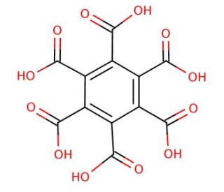 Mellitic acid (CAS 517-60-2) - chemical structure image
