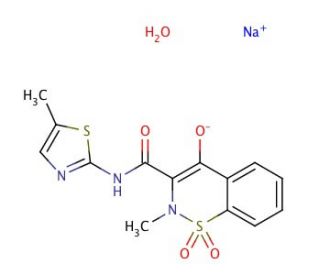 Meloxicam sodium salt (CAS 71125-39-8) - chemical structure image
