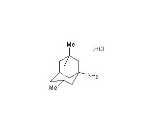 Memantine hydrochloride (CAS 41100-52-1) - chemical structure image