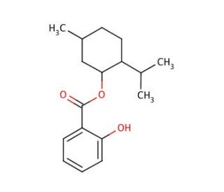 Menthyl salicylate (CAS 89-46-3) - chemical structure image