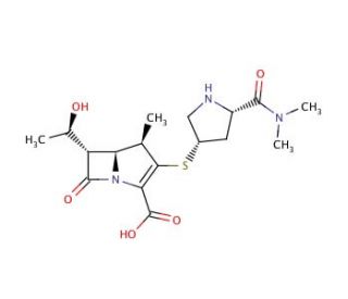 Meropenem (CAS 96036-03-2) - chemical structure image