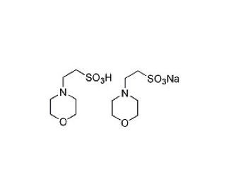 MES hemisodium salt (CAS 117961-21-4) - chemical structure image