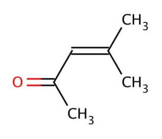 Mesityl oxide (CAS 141-79-7) - chemical structure image