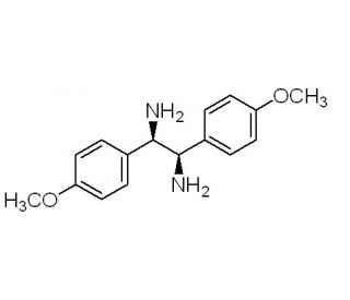 meso-1,2-Bis(4-methoxyphenyl)ethylenediamine (CAS 117106-36-2) - chemical structure image