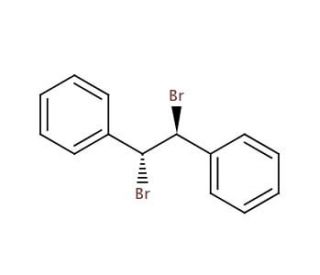 meso-1,2-Dibromo-1,2-diphenylethane (CAS 13440-24-9) - chemical structure image