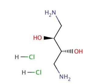 meso-1,4-Diamino-2,3-butanediol dihydrochloride (CAS 20182-71-2) - chemical structure image