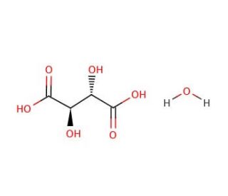 meso-Tartaric acid monohydrate (CAS 5990-63-6) - chemical structure image