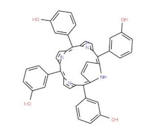 meso-Tetra(m-hydroxyphenyl)porphine (CAS 22112-79-4) - chemical structure image
