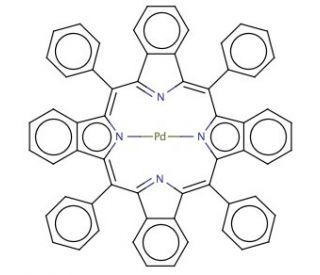 meso-Tetraphenyl-tetrabenzoporphine palladium complex (CAS 119654-64-7) - chemical structure image