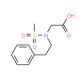 (Methanesulfonyl-phenethyl-amino)-acetic acid - chemical structure image