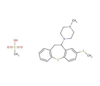 Methiothepin mesylate salt (CAS 74611-28-2) - chemical structure image