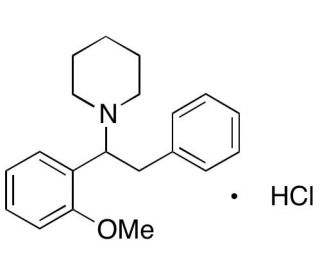 Methoxphenidine hydrochloride (CAS 127529-46-8) - chemical structure image