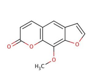 Methoxsalen (8-Methoxypsoralen) (CAS 298-81-7) - chemical structure image