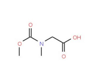 [(methoxycarbonyl)(methyl)amino]acetic acid - chemical structure image