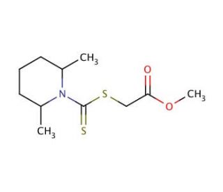 methyl {[(2,6-dimethylpiperidin-1-yl)carbonothioyl]thio}acetate - chemical structure image