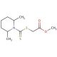 methyl {[(2,6-dimethylpiperidin-1-yl)carbonothioyl]thio}acetate - chemical structure image