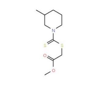 methyl {[(3-methylpiperidin-1-yl)carbonothioyl]thio}acetate - chemical structure image